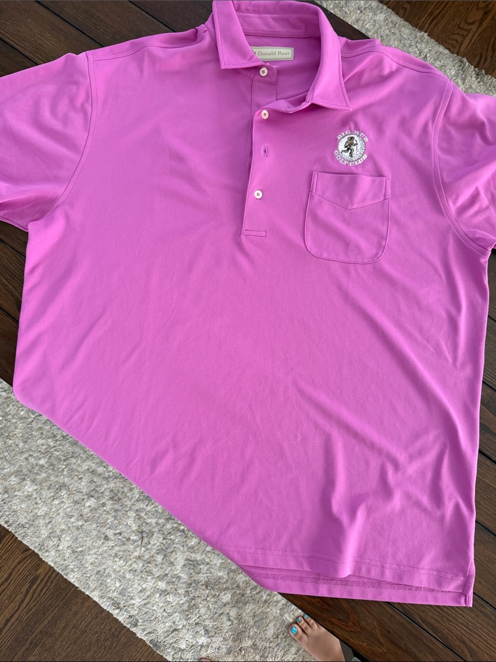 Donald Ross Purple Polo Shirt Mens XL Golf Performance Classic Fit Short Sleeve